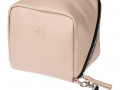 Дорожная косметичка Cubo, бежевая с логотипом