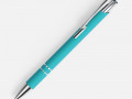 Ручка шариковая Keskus Soft Touch, бирюзовая