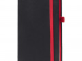 Ежедневник Ton, недатированный, черный с красным