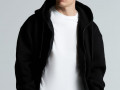 Толстовка унисекс оверсайз Zippy, черная