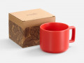 Чашка Jumbo в коробке матовая, красная
