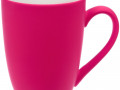 Кружка Good Morning с покрытием софт-тач, ver.2, ярко-розовая (фуксия)