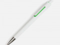 Ручка шариковая Dominanta, белая с зеленым