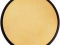 Плакетка Plaque, круглая, венге с золотистой пластиной