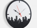 Часы «Города», черные