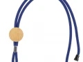 Шнурок для бейджа Tube Wood, синий