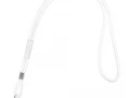 Шнурок для бейджа Tube Metal, белый