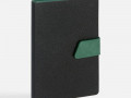 Ежедневник Boom, недатированный, черный с зеленым