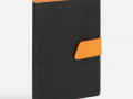 Ежедневник Boom, недатированный, черный с оранжевым