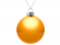 Елочный шар Finery Gloss, 8 см, глянцевый оранжевый