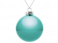 Елочный шар Finery Gloss, 8 см, глянцевый бирюзовый