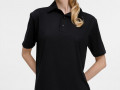 Рубашка поло унисекс Senti, черная