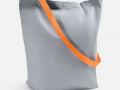 Шопер B5, серый с оранжевыми ручками