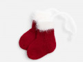 Подвеска на елку «Вьюжка», носочки, красная