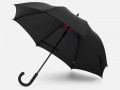 Зонт-трость Hidecolor с цветными спицами, черный с красным