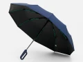 Зонт складной Skymate с УФ-защитой и ручкой-карабином, темно-синий