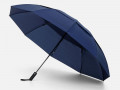 Зонт обратного сложения twoGether с двойным куполом, темно-синий