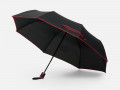 Зонт складной Edgeline, черный с красным