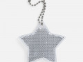 Пешеходный светоотражатель с цепочкой «Звезда», белый
