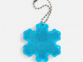 Пешеходный светоотражатель с цепочкой «Снежинка», синий