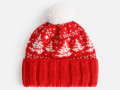 Шапка Holidale, красная с молочным