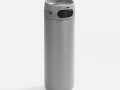 Термостакан X1 с цветной кнопкой, серый с черным