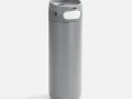 Термостакан X1 с цветной кнопкой, серый с белым