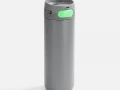 Термостакан X1 с цветной кнопкой, серый с зеленым