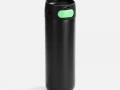 Термостакан X1 с цветной кнопкой, черный с зеленым