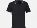 Рубашка поло унисекс Palermo, черная с белым