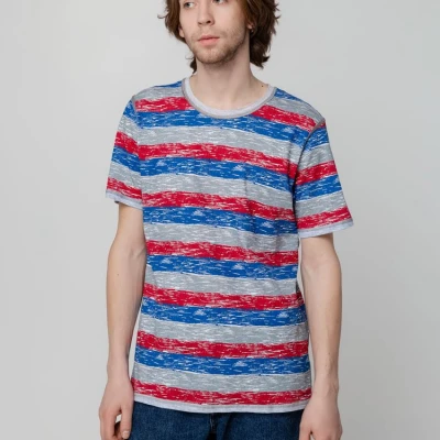 Футболка мужская Rayet двусторонняя, красная с синим