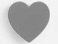 Джибитс из ПВХ «Сердце», серый