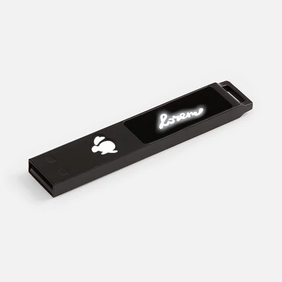 Флешка markBright Black с белой подсветкой, 32 Гб