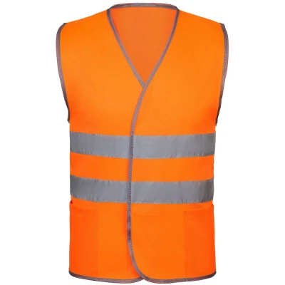 Сигнальный жилет СО-1 ТР, оранжевый флуоресцентный