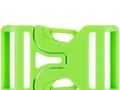 Застежка-пряжка Fibbia, зеленый неон