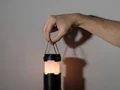 Кемпинговый фонарь с имитацией пламени Lindau Flame, черный