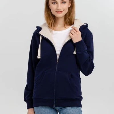 Толстовка на молнии Kulonga Sherpa, темно-синяя