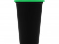 Стакан с крышкой Color Cap Black, черный с зеленым