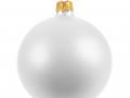 Елочный шар Gala Matt в коробке, 8,5 см, белый