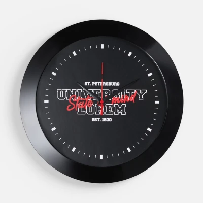 Часы настенные Vivid Large, черные