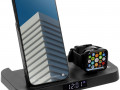 Зарядная станция с часами Clock Nest, черная