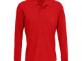 Рубашка поло с длинным рукавом Prime LSL, красная