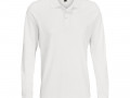 Рубашка поло с длинным рукавом Prime LSL, белая