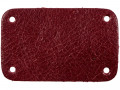 Лейбл кожаный Beta, S, красный
