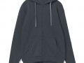 Толстовка на молнии с капюшоном Siverga Heavy, темно-серая (графит)