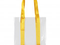 Шопер Clear Fest, прозрачный с желтыми ручками