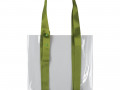 Шопер Clear Fest, прозрачный с зелеными ручками