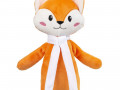 Мягкая игрушка Beastie Toys, лисенок с белым шарфом