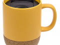 Кружка с пробковой подставкой Corky Walk, желтая