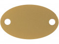 Шильдик металлический Alfa Oval, золотистый